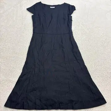파비안루 린넨 원피스 반팔 무릎 기장