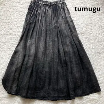tumugu 부드러운 린넨 스커트 일본제