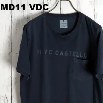 이탈리아제 MDVDC 미다 MIDA 핸드 페인트 로고 포켓 티셔츠