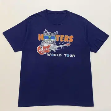HOOTERS WORLD TOUR 양면 프린트 월드 투어 Tee L 상당
