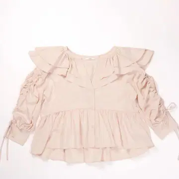 NOTREemor 프릴 디자인 블라우스