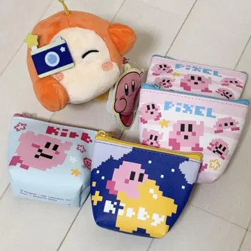 별의 커비 와돌디 pixel 커비 파우치 봉제 인형 세트