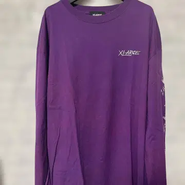 XLARGE 퍼플 롱 슬리브 티셔츠