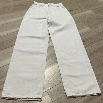MOUSSY 화이트 와이드 팬츠
