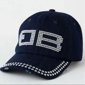 BEEDEN BD STUDS DAMAGE CAP 다크 블루 데님