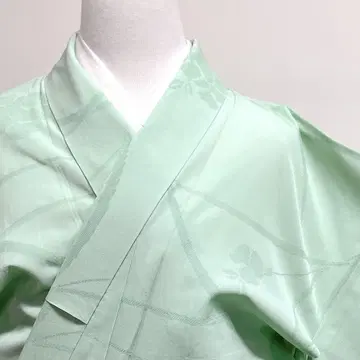 코몬 여름용 사쯔미 여름용 사쯔미 꽃 무늬 리프 기모노 016k