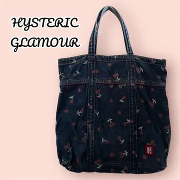 HYSTERIC GLAMOUR 체리 패턴 데님 토트백 레어