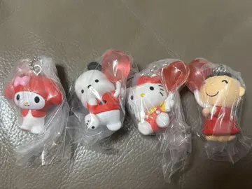 산리오 캐릭터즈 컬러 컬렉션 참~Red~ 4종 세트