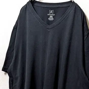 조지 무지 티셔츠 블랙 검정 XL 구제 의류