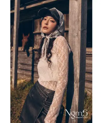 Ngm.S LACE TOPS 나고미 스라이 레이스 상의 SLY