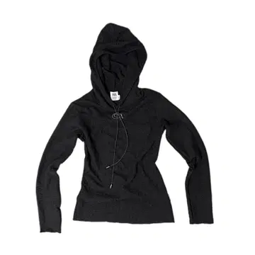 Sculptor E-string Crinkle Hoodie Black S