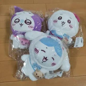 치이카와 산리오 콜라보 봉제 인형 캐릭터 3종 세트 큰 사이즈입니다.