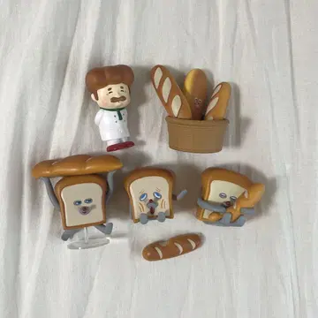 빵 도둑 가챠가챠 피규어 5종 세트