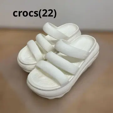 크록스 메가 크러쉬 트리플 스트랩(22) 화이트 통굽