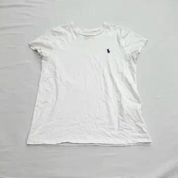 폴로 랄프 로렌 화이트 반팔 티셔츠 S