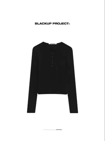 blackup made 헤리프 버튼 긴팔