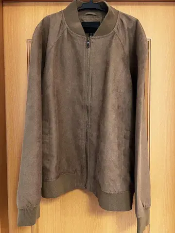 BANANA REPUBLIC 비건 스웨이드 봄버 자켓