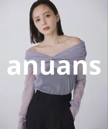 거의 미사용 anuans 긴팔 티셔츠 FREE 그레이 여성용