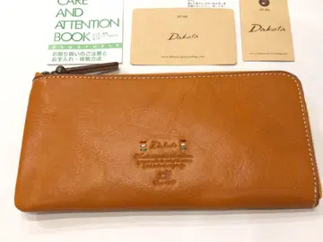 새상품 다코타 L자 지퍼 장지갑 트리코로레 이탈리아제 소가죽
