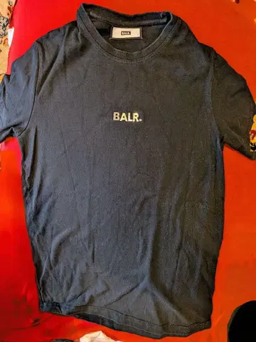 BALR. 블랙 티셔츠 사이즈 S