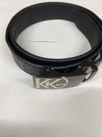 karl kani 칼 카니 로고 버클 가죽 벨트 블랙 검정