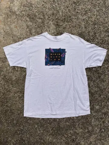 [ 90년대 싱글 스티치 티셔츠 ] Hanes 바디 XL 화이트