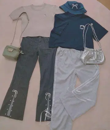 GRL 묶음 판매 상의 하의 백 모자