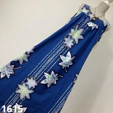 유카타 리메이크 원피스 1615 유카타 옷감  느긋한 원피스  롱 기장