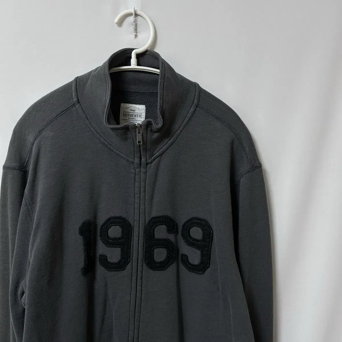 GAP Japan 1969 Patch Logo Oversized Fit Cotton Zip-Up #Gap