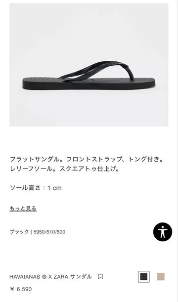 자라 플랫 샌들 HAVAIANAS