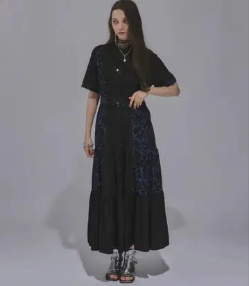 hare 하레 하이 쇼크 레이스 절개 원피스
