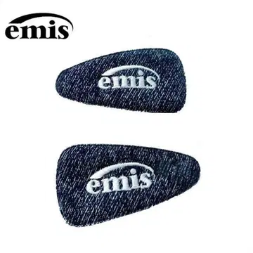 emis 데님 하트 모양 헤어핀 2개 세트