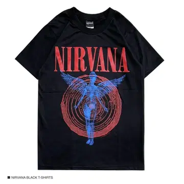 NIRVANA 닐바나 M 사이즈 반팔 티셔츠 락 밴딩 티셔츠