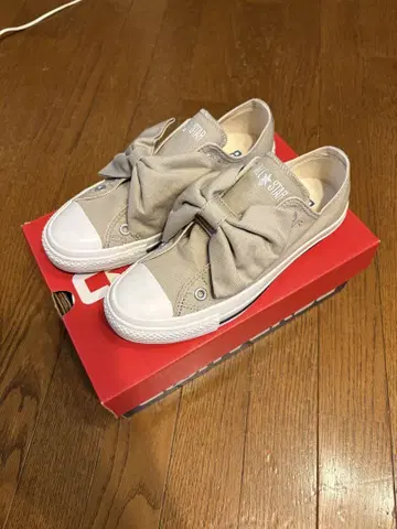 컨버스 올스타 리본 벨트 베이지 24.5cm