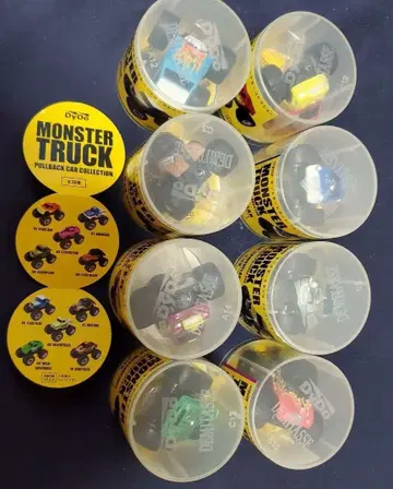 DyDo MONSTER TRUCK 풀백 카 컬렉션 8개 세트