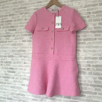 이번 시즌 완판템 새상품 ZARA 자라 트위드 원피스 텍스처 S 사이즈
