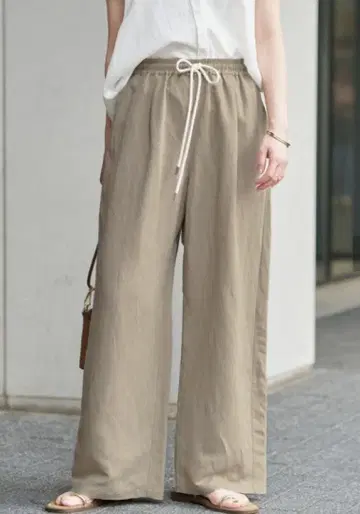린넨 레이온 이지 팬츠