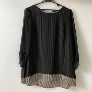 로즈 티아라 튜닉 쉬폰 42 LL 블랙 새상품