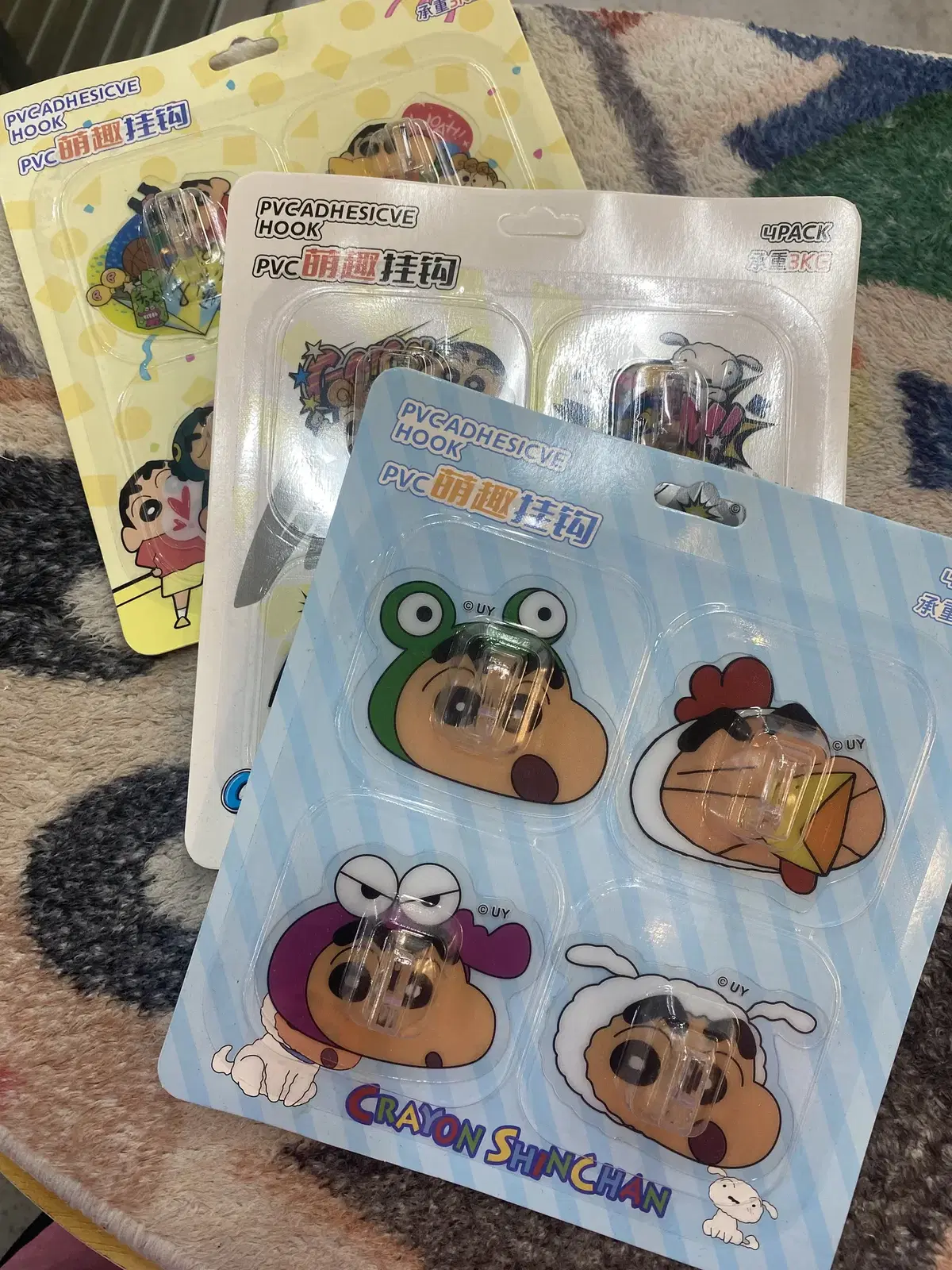 Jjanggu Non-Drilling Hook Adhesive Wall-Mounted Sticker Type Hanger