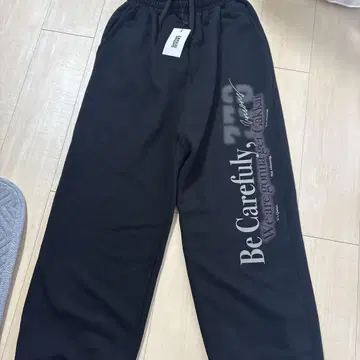 GAKKAI UNIONS 블랙 조거 팬츠 M 사이즈