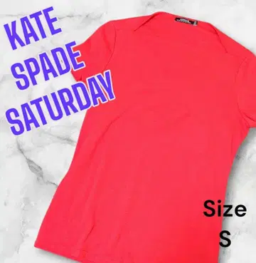 KATE SPADE SATURDAY 반팔 티셔츠 레드 S
