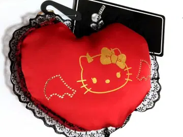 HELLO KITTY 악마 키티 하트형 파우치