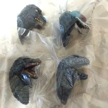 제일복권 고질라 대괴수열전 G G상 몬스터 헤드 마그넷 4종