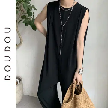새상품 DOUDOU 백 지퍼 올인원 두두 블랙