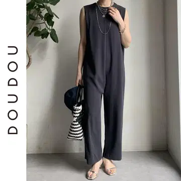 새상품 DOUDOU 백 지퍼 올인원 두두 차콜