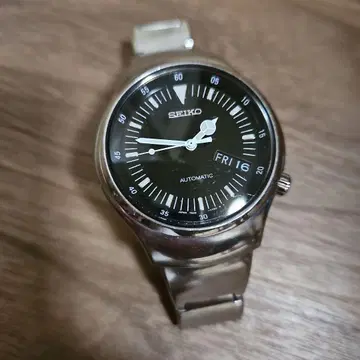 세이코 오토매틱 시계 블랙 다이얼