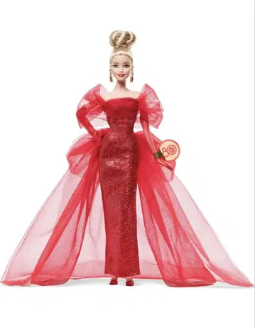 바비 Barbie 마텔 80주년 기념 기념일 인형 금발