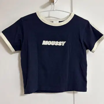 2025 MOUSSY 네이비 반팔 티셔츠