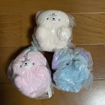 무스 봉제 인형 키링 가챠 가챠가챠 토끼 고양이 코끼리