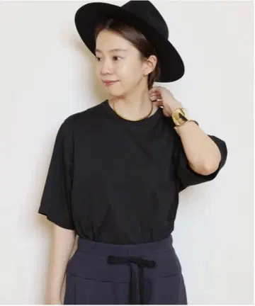 MUSE de Deuxieme Classe Simple 티셔츠 블랙